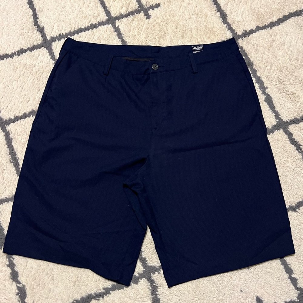 Adidas clima cool navy blue shorts, size 38